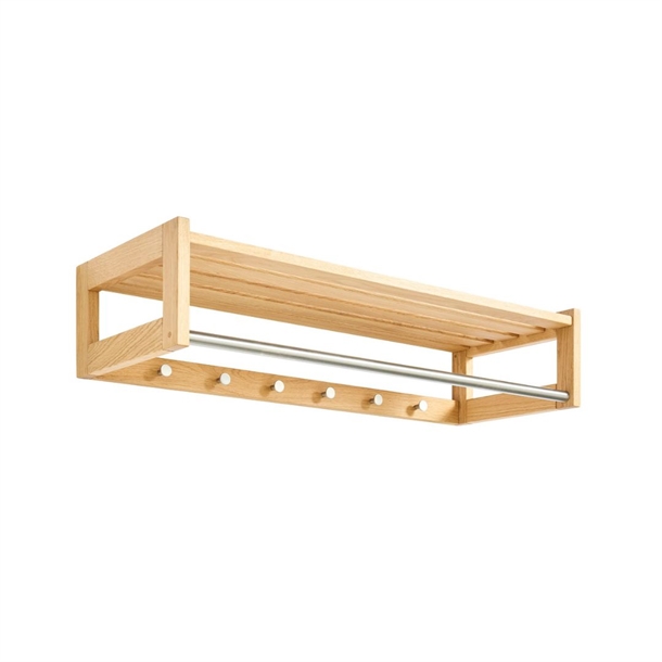 Kidi Avenue - Lige Hattehylde - Massiv Eg - 2 Farver - Bredde: 82 Cm. - Eg Naturolie