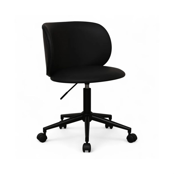 Bobo - Højdejustering - Black PU læder - Sort stel