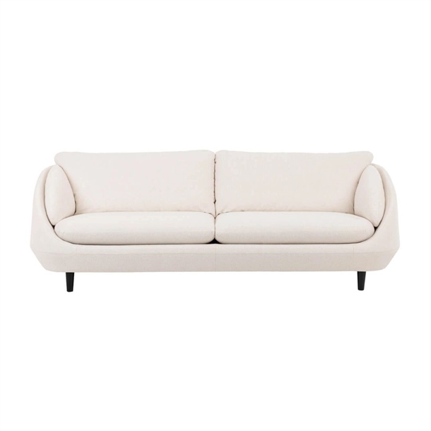 BRUNSTAD - ROSS 3 PERS. SOFA - TAFFIE MARBLE STOF - NATUROLIE EGEBEN - MÅL: 218 CM.