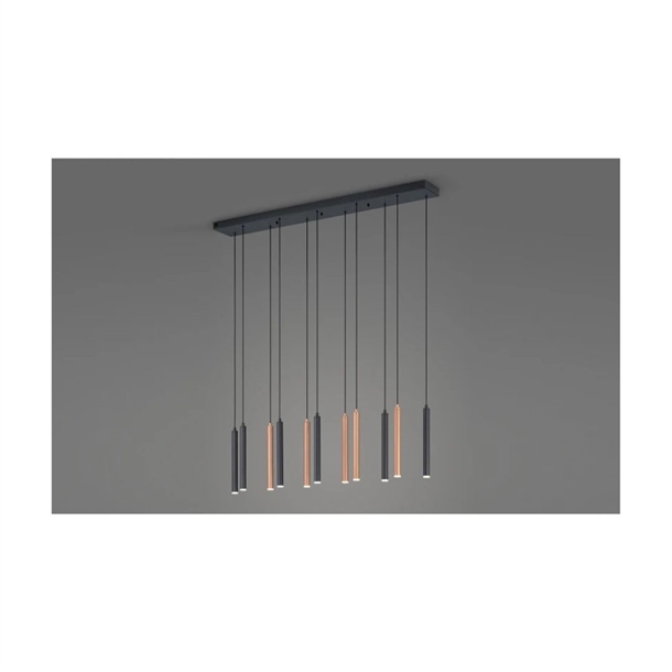 MUSTERRING - CALINA LANGBORDSPENDEL - SORT - JUSTERBAR - LED LYS - STÆRK PRIS