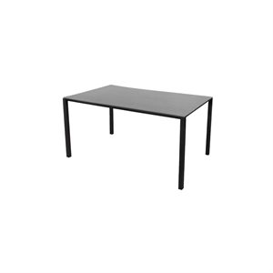 Cane-line - Havebord - Pure 150 x 90 cm. - Rustfrit stålstel i lavagrå. Keramisk bordplade i basalt grå. 