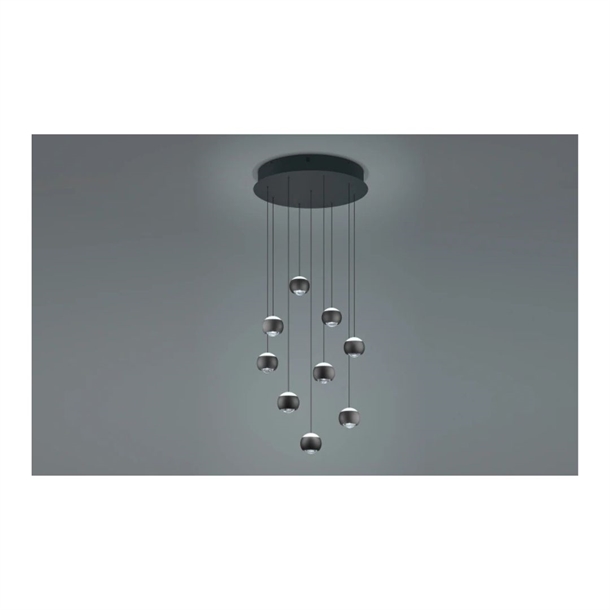 MUSTERRING - CANNON KLYNGEPENDEL - SORT - JUSTERBAR - LED LYS - STÆRK PRIS