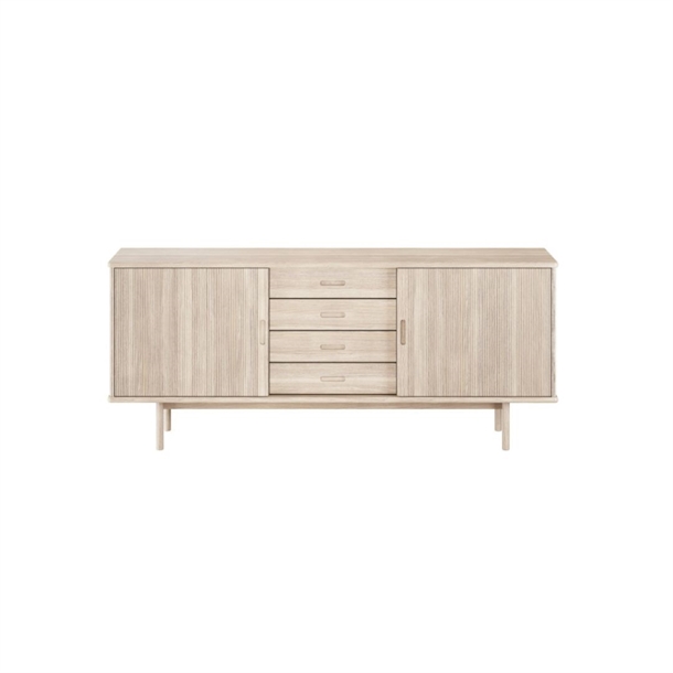 Egedal Skænk - Massiv Eg Olie/hvidolie - Mål: 180 X 76 X 40 Cm. - Stærk Pris - Eg Hvidolie