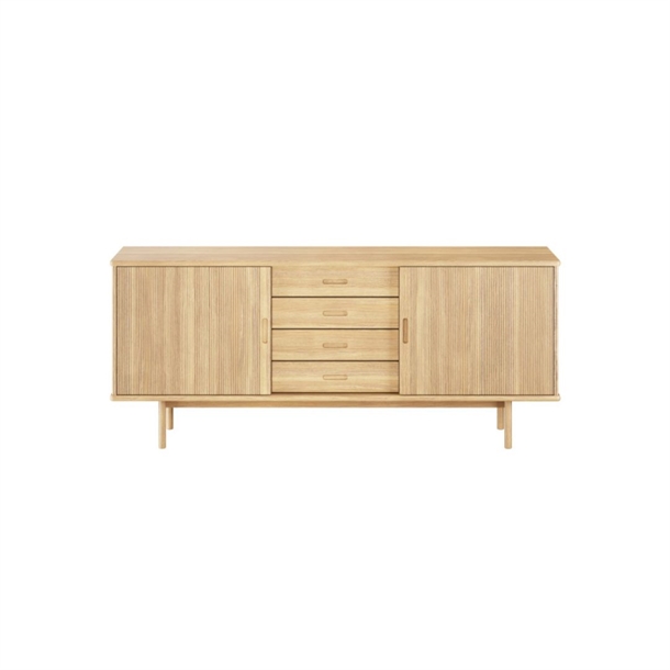 EGEDAL SKÆNK - MASSIV EG OLIE/HVIDOLIE - MÅL: 180 X 76 X 40 CM. - STÆRK PRIS