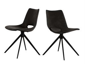 Cayman Stol - Deep black mickrofiber - Drejefod