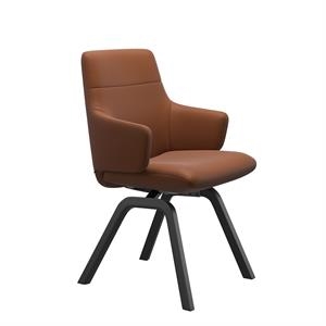 Stressless Chilli spisebordsstol med arm - Stel D200 Sort - Cognac læder 