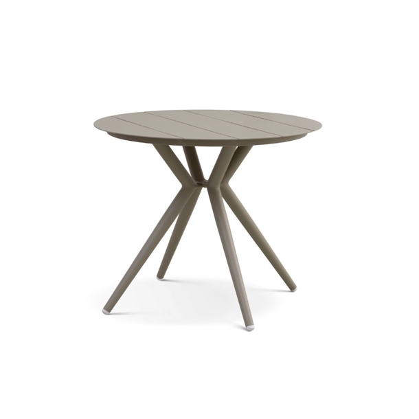 Corfu Rundt Havebord - Aluminium - 2 Farver - Mål: Ø90 Cm - Stærk Pris - Stone