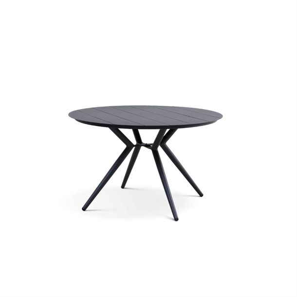 Corfu Rundt Havebord - Aluminium - 2 Farver - Mål: Ø126 Cm - Stærk Pris - Antracit