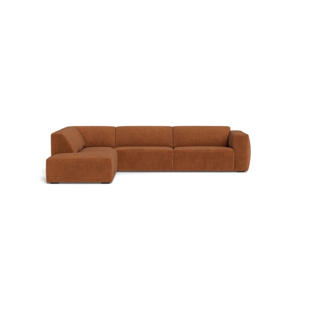 GARDENIA - OPEN-END SOFA - LAPIS COPPER BROWN STOF - MÅL: 311 X 233 CM.