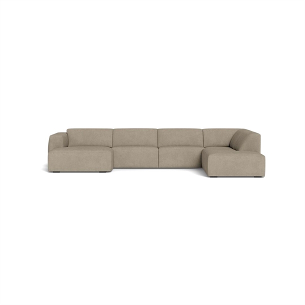 GARDENIA - U-SOFA - LISBOA ELEPHANT STOF - MÅL: 153 X 373 X 233 CM. - Venstre forfra