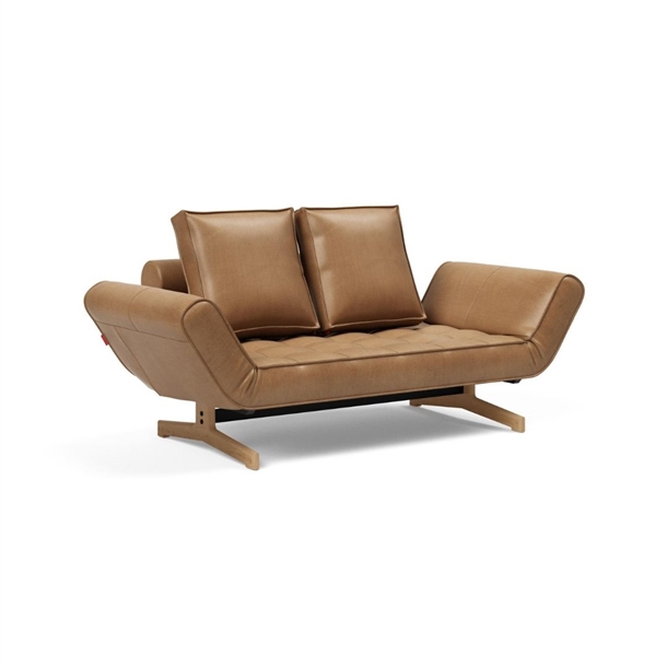 GHIA DAYBED - WOOD STEL - FAUNAL BROWN 551 - SOVEMÅL: 80 X 210 CM. - STÆRK PRIS