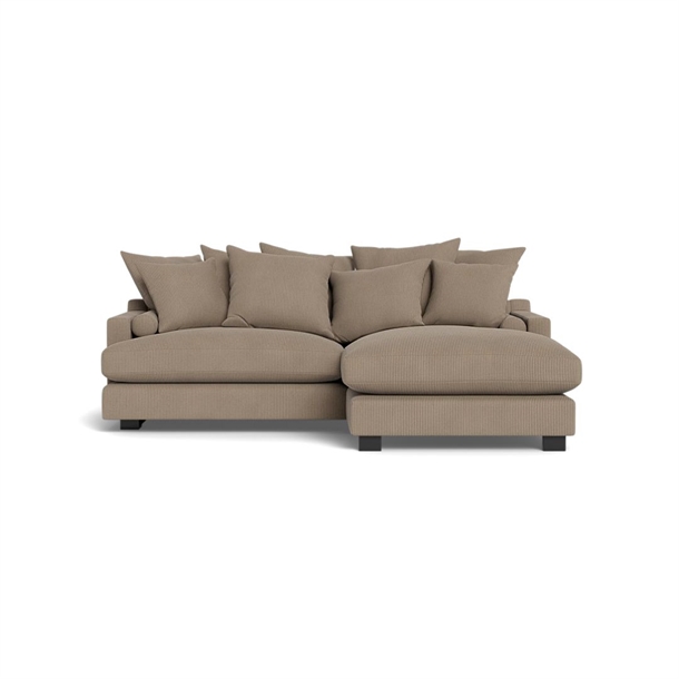 Glasgow 1,5 pers. m/ chaiselong - Chester Nogga stof - Højre/venstrevendt - Mål: 228 x 177 cm. - Højre - Set forfra