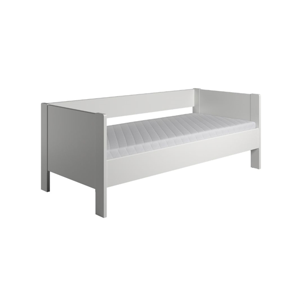 Kaagaard 424 - sengeramme m/ hoved, side & fodgavl - Hvidmalet - 85 cm. 200 cm.