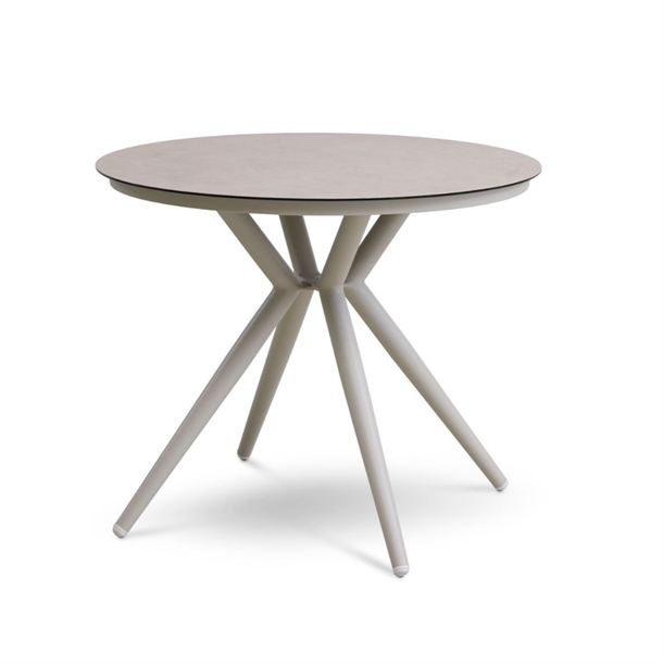 Kalong rundt havebord - Sand / Sand - Mål: Ø90 cm.