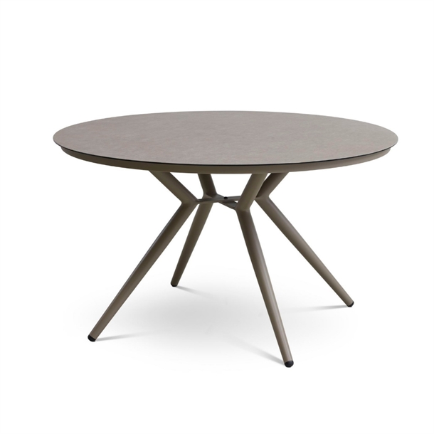 Kalong rundt havebord - Stone / Taupe - Mål: Ø126 cm.