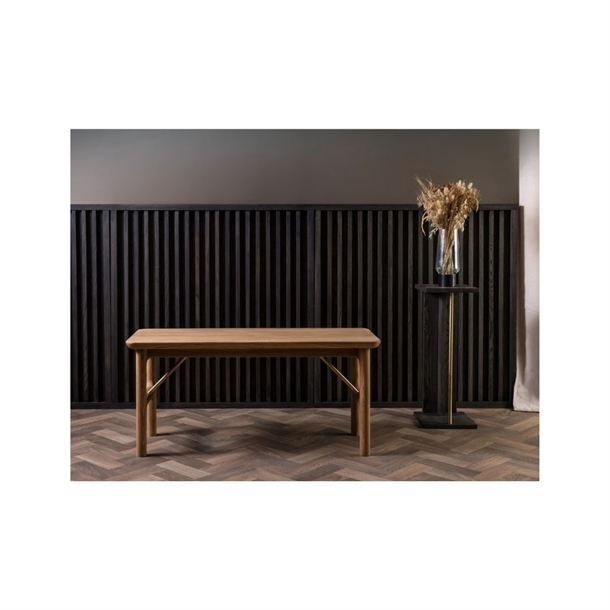 ANT SPISEBÆNK - MASSIV ASK ANTIK BRUN OLIERET - FLERE STØRRELSER