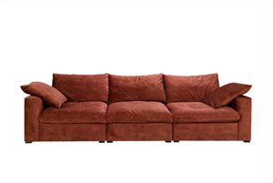 Lazy 3 pers. sofa - velour stof