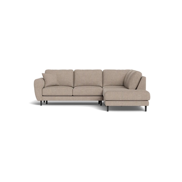 MAINE OPEN-END SOFA - 6152 TAUPE STOF - MÅL: 279 X 233 CM. - Højre forfra