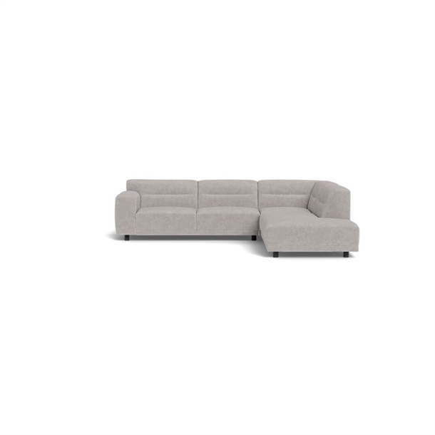 FURNINOVA - MAKARYD - OPEN-END SOFA - STOF: MITO ASH GREY - MÅL: 244 X 285 CM.