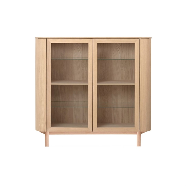 MALLI 138 HIGHBOARD - EGETRÆ FINÉR/MASSIV - MÅL: 139 X 128 X 46 CM. - FLERE VARIANTER