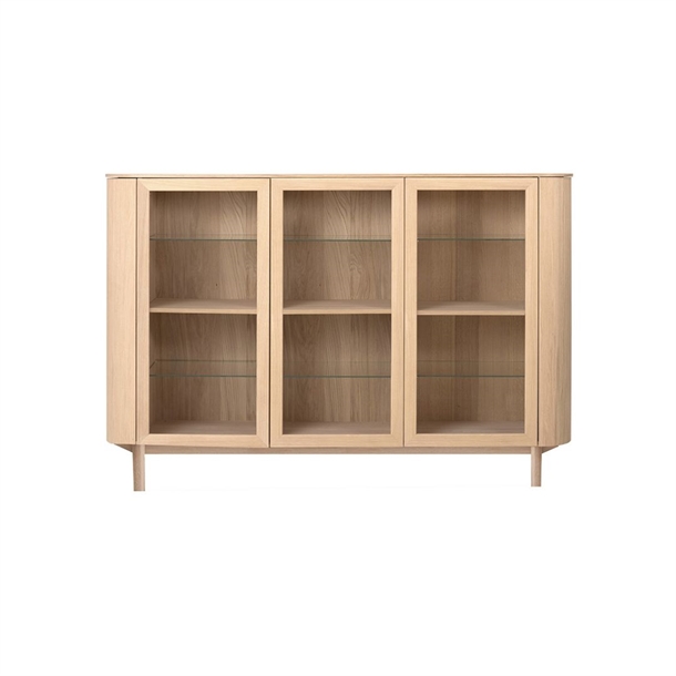 MALLI 191 HIGHBOARD - EGETRÆ FINÉR/MASSIV - MÅL: 192 X 128 X 46 CM. - FLERE VARIANTER