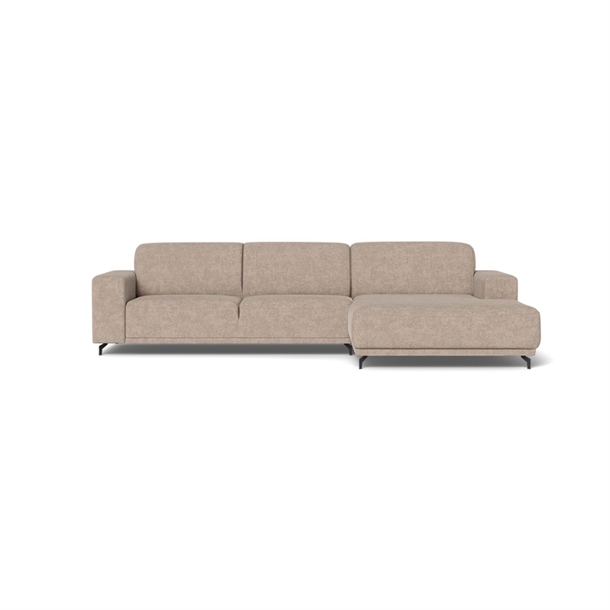 OHIO CHAISELONG SOFA - 620 SAND STOF - MÅL: 274 X 174 CM. - Højre forfra