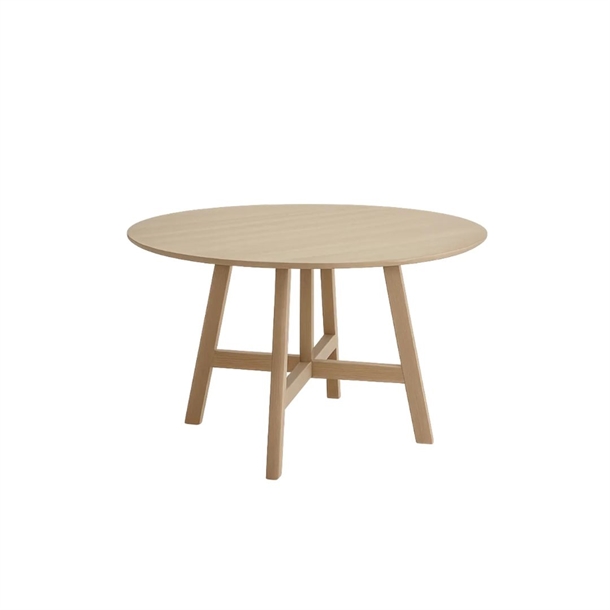 Optic spisebord u/ udtræk - Massiv grå brun olieret eg - Harlekin kant - Flere varianter