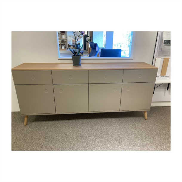 Outlet - Tenzo DOT skænk - Sage/fineret - Mål: 192 x 86 x 43 cm.