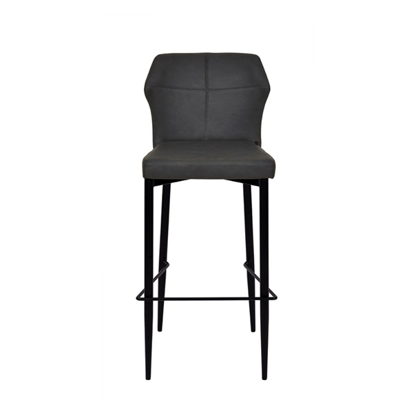 2 STK. RUNA BARSTOL - ANTRACIT GRÅ PU LÆDER - SIDDEHØJDE: 73 CM. - STÆRK PRIS