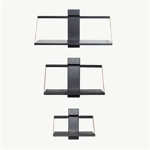 Andersen Furniture - Wood Wall / Hylde - eg sortbejdset - flere størrelser 