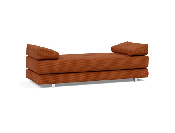 Innovation Living - Sigmund sovesofa - Orange 595 / Alu ben - Stærk pris 