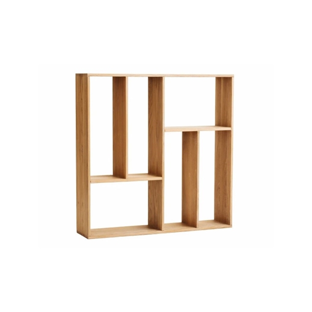 Silhuet - Reol Modul 13 - Flere Farver - Mål: 71 X 71 X 16 Cm. - Stærk Pris - Eg Naturolie