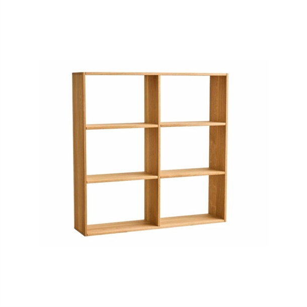Silhuet - Reol Modul 14 - Flere Farver - Mål: 71 X 71 X 16 Cm. - Stærk Pris - Eg Naturolie