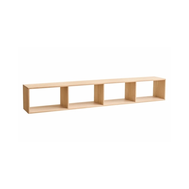 Silhuet - Reol Modul 18 - Flere Farver - Mål: 140 X 22 X 20 Cm. - Stærk Pris - Eg Hvidolie
