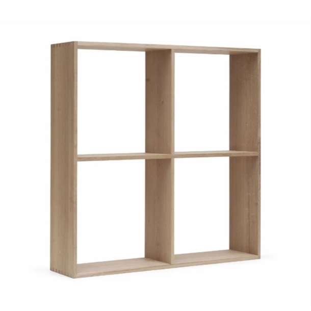 Silhuet - Reol Modul 5 - Flere Farver - Mål: 71 X 71 Cm. - Stærk Pris - Eg Hvidolie