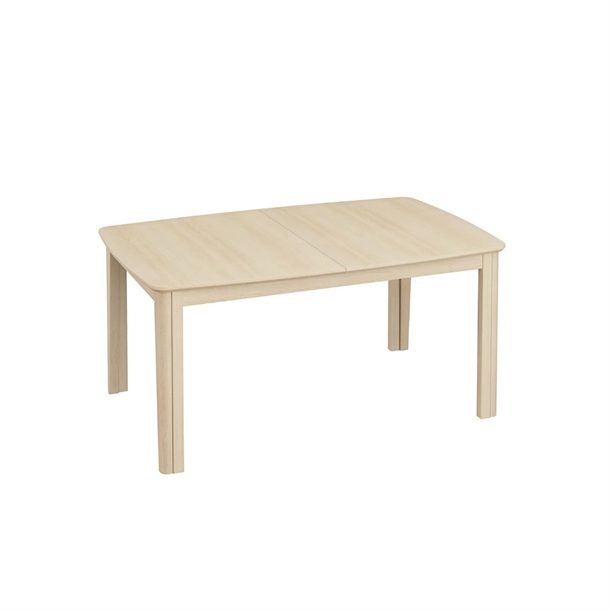 Skovby SM107 spisebord INKL. 3 tillægsplader - Massiv eg hvidolie - Mål: 101 x 160 / 313 cm.