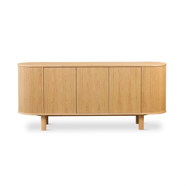 Skovby SM543 opbevaringsskænk - Eg naturolie- Mål: 190 x 82 x 45 cm.