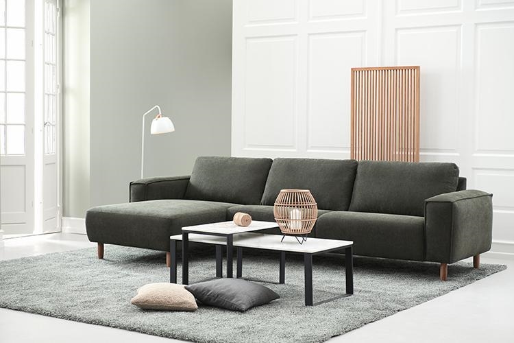 For nylig Geometri Let Sofa med chaiselong - Vælg farve