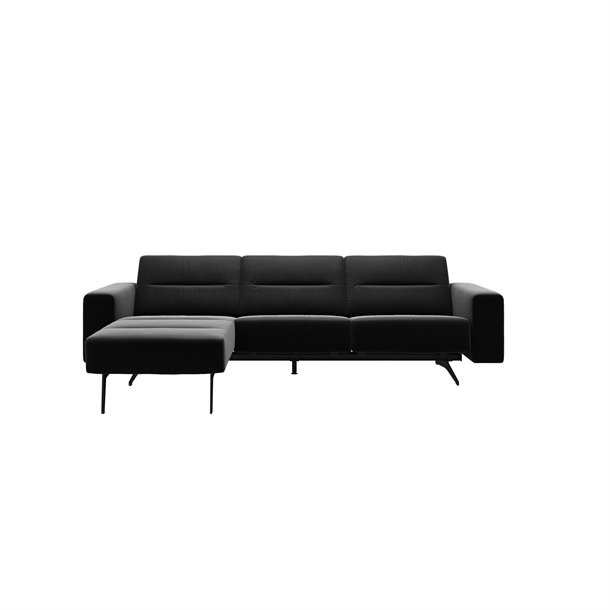 Stressless Stella sofa 2 pers.med chaiselong VF L272cm. - Sort Paloma læder 