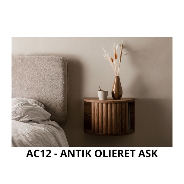 Velvet vægskab/sengebord - Massiv ask - Mål: 46 x 30 x 25 cm. - Flere varianter