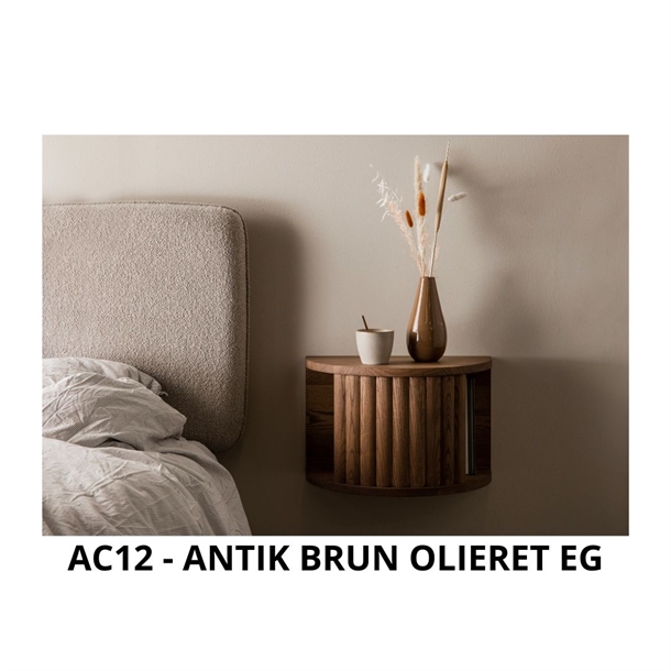 Velvet vægskab/sengebord - Massiv eg - Mål: 46 x 30 x 25 cm. - Flere varianter